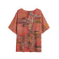 Fury Print Women's T-shirt with Bat Sleeve